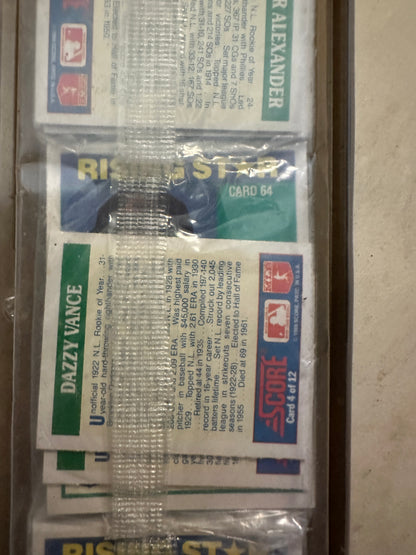 1988-89 Score Baseball's 100 Hottest Rookies Sealed Card Set