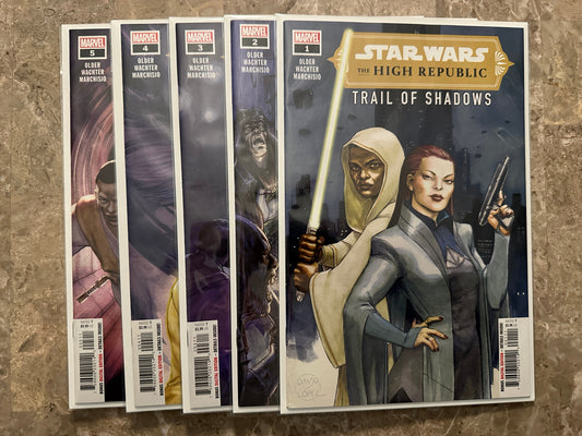 Star Wars the High Republic Trail of Shadows #1-5 Full Set High Grade (2021 Marvel)