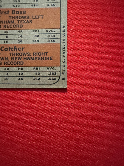 1972 Topps #79 CARLTON FISK Rookie Card RC - Red Sox - VG Condition