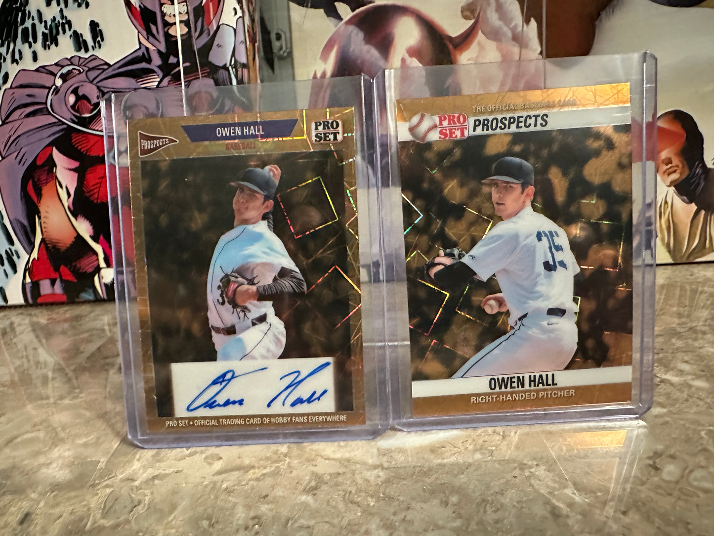 Owen Hall 2026 Leaf Pro Set 1/1 Dual Masterpiece Prospect Lot
