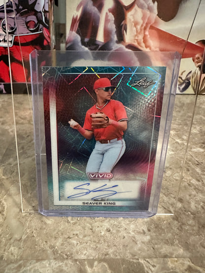 Seaver King 2026 Leaf Vivid Teal Autograph /35
