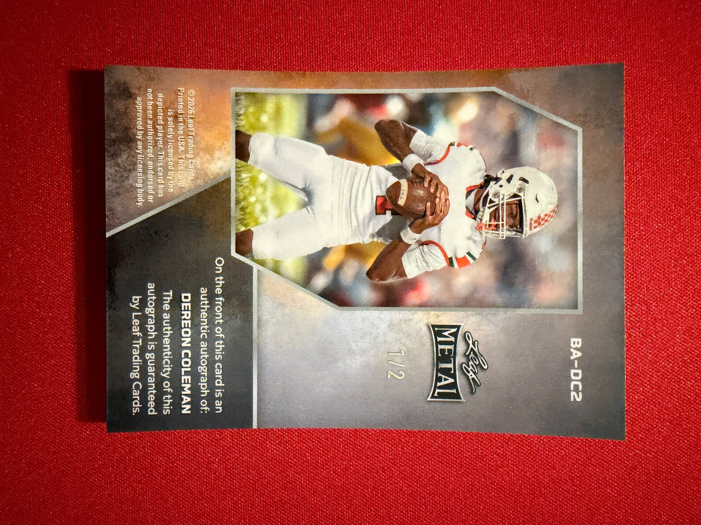 2026 Leaf Metal Dereon Coleman Auto Black Shimmer 1/2