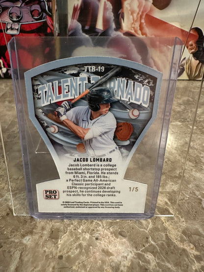 Jacob Lombard 2026 Leaf Pro Set Talent Tornado Blue /5