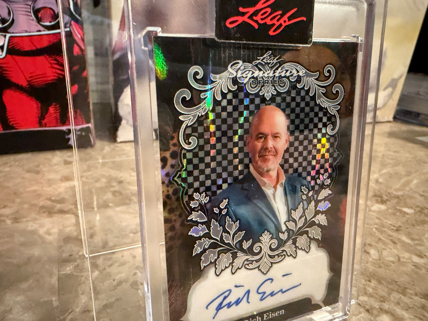 Rich Eisen 2026 Leaf Signature Series Sports Base Auto Silver Lava 1/1