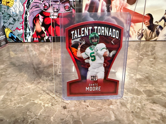 2026 Leaf Pro Set Metal Football Dante Moore Talent Tornado Red 1/1