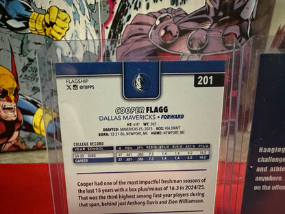 2025-26 Topps Cooper Flagg #201 Crackle Board (RC) + Bonus