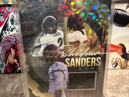 Shadeur Sanders 2024 Collection TruCreator Card Multicolor Relic Cracked Ice #4