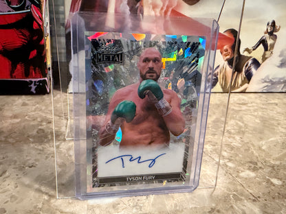 Tyson Fury 2026 Leaf Metal Ring Kings Metal Auto On-Card Crystal 1/35 Bookend