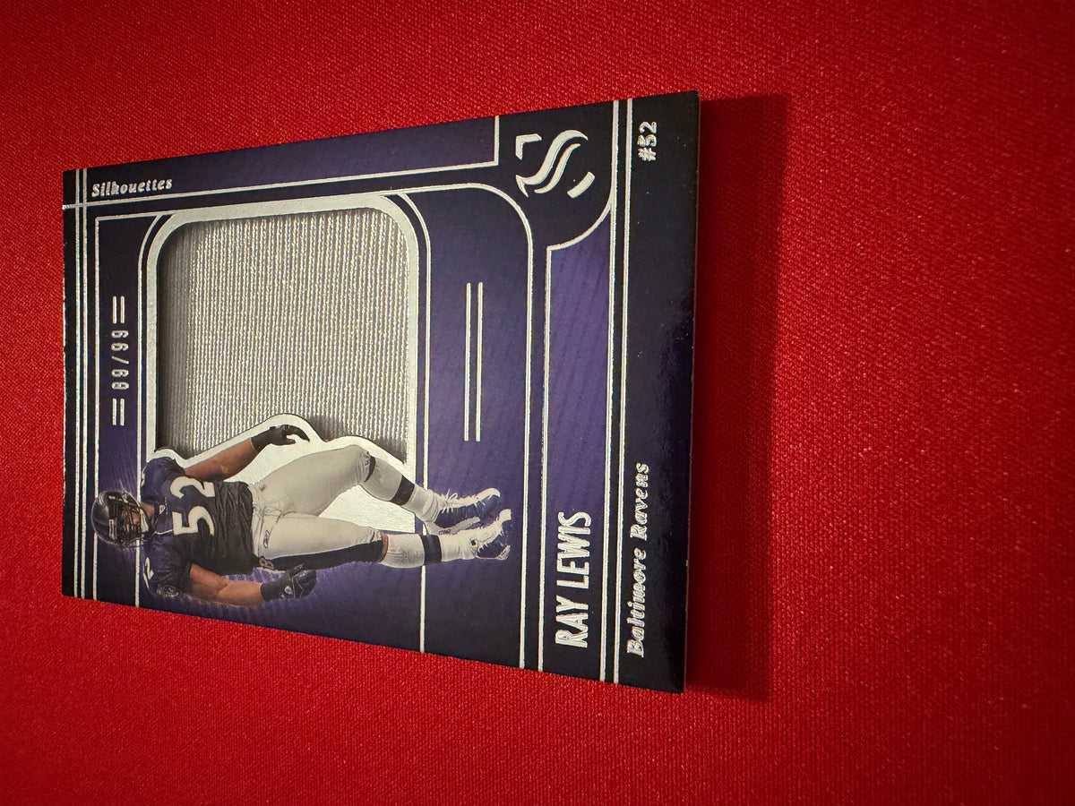 Ray Lewis 2025 Panini Silhouette Football Silhouettes Jumbo Patch /99