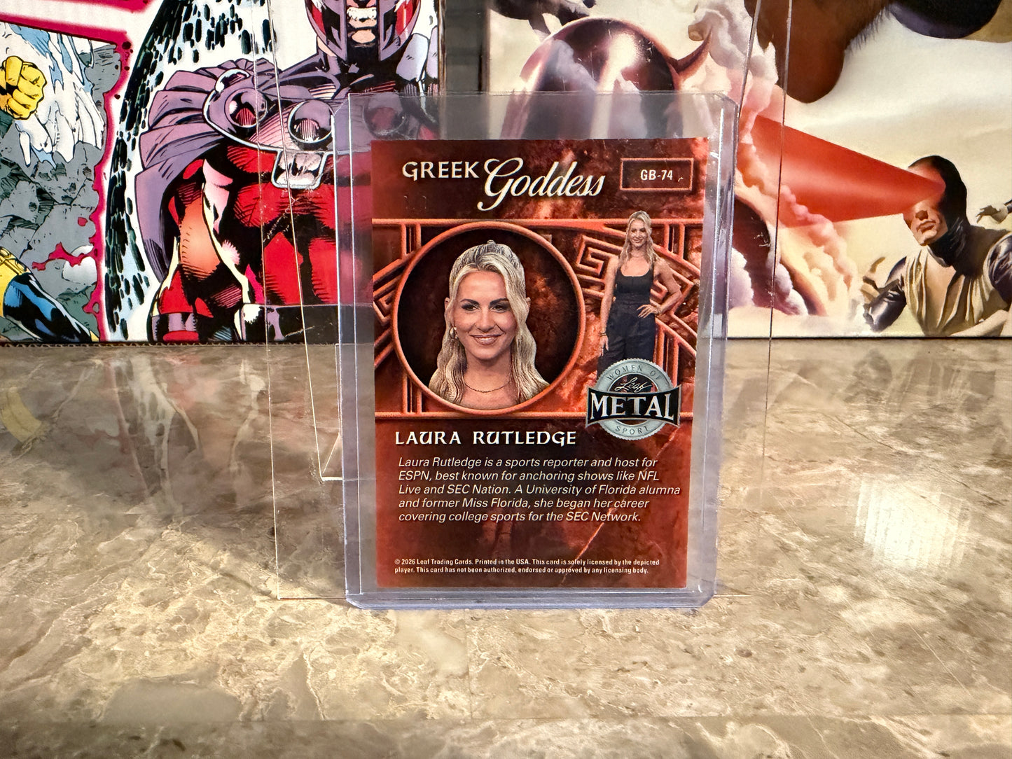 Laura Rutledge 2026 Leaf Metal Women of Sport Greek Goddess Aphrodite Lava 1/1