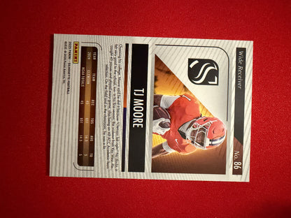 TJ Moore 2025 Panini Silhouette Football Base Red /75 #86
