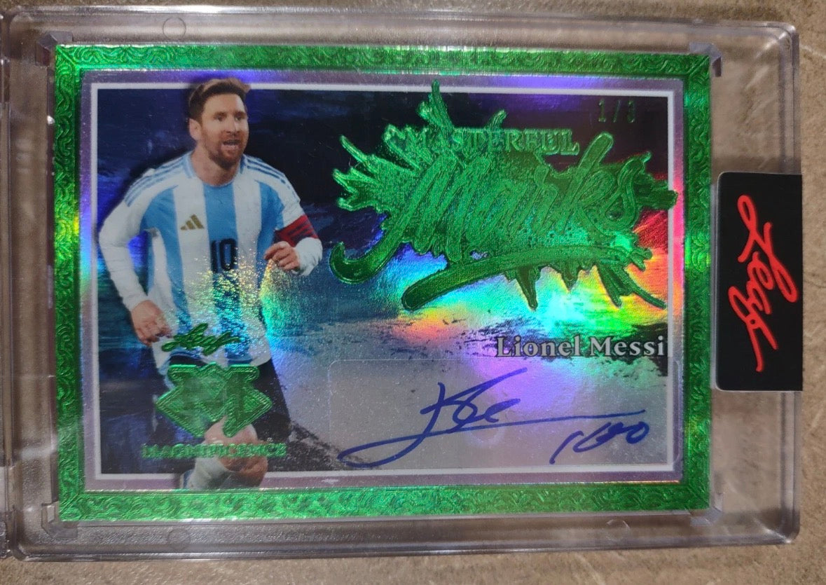 (5/4/2026) Lionel Messi Auto Masterful Marks 2026 Leaf Magnificence Multi-Sport