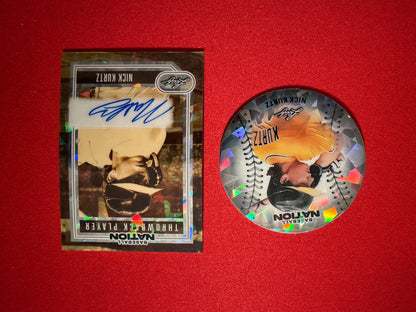 2026 Leaf Baseball Nation Nick Kurtz Auto /25 & Disc /65 2-Card Lot