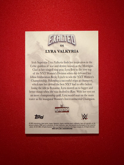 Lyra Valkyra 2026 Topps Exalted WWE Exalted Base Aqua /99 #44