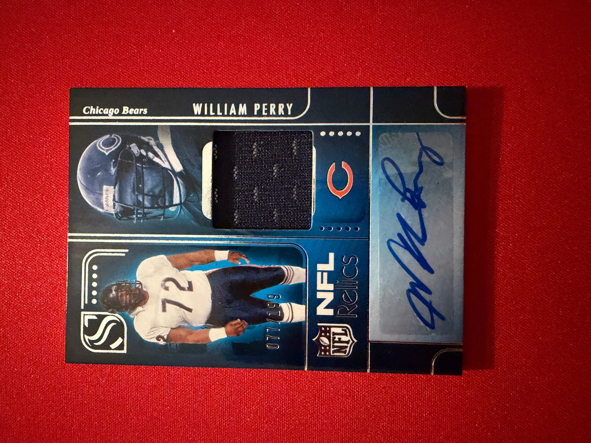 William Perry 2025 Panini Silhouette NFL Relics Patch Auto /199