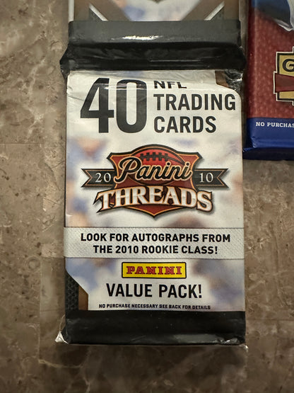 2010 Panini Threads Value Pack + Bonus 2010 Gridiron Gear