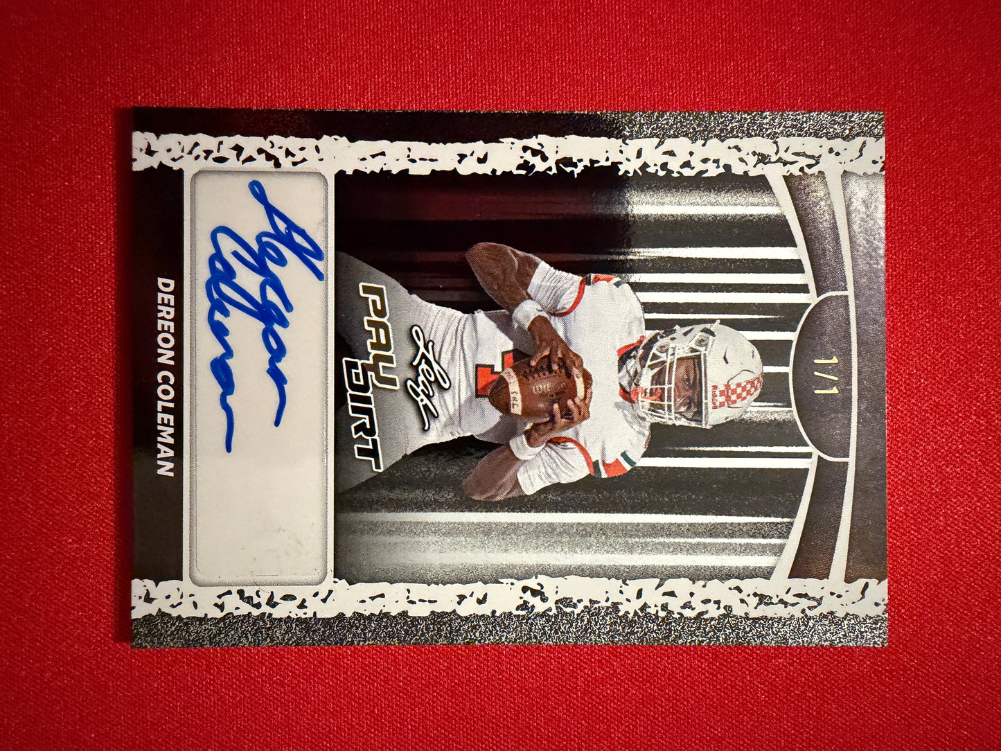2026 Leaf Paydirt Football Dereon Coleman Auto Silver 1/1