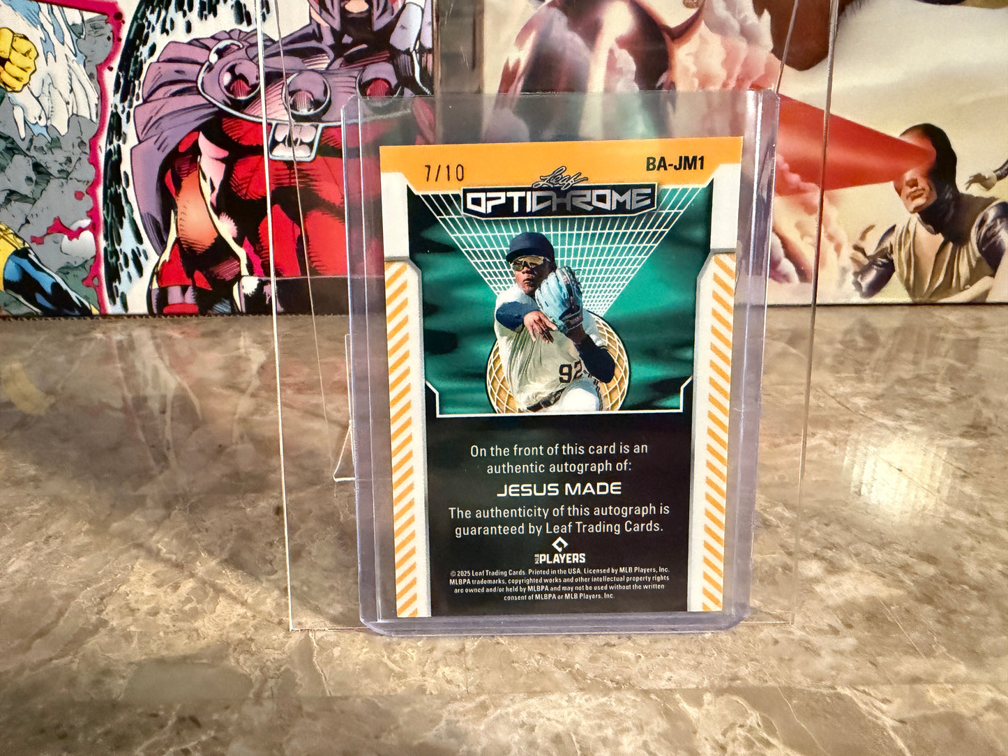 Jesus Made 2025 Leaf Optichrome Baseball Base Auto Crystal /10