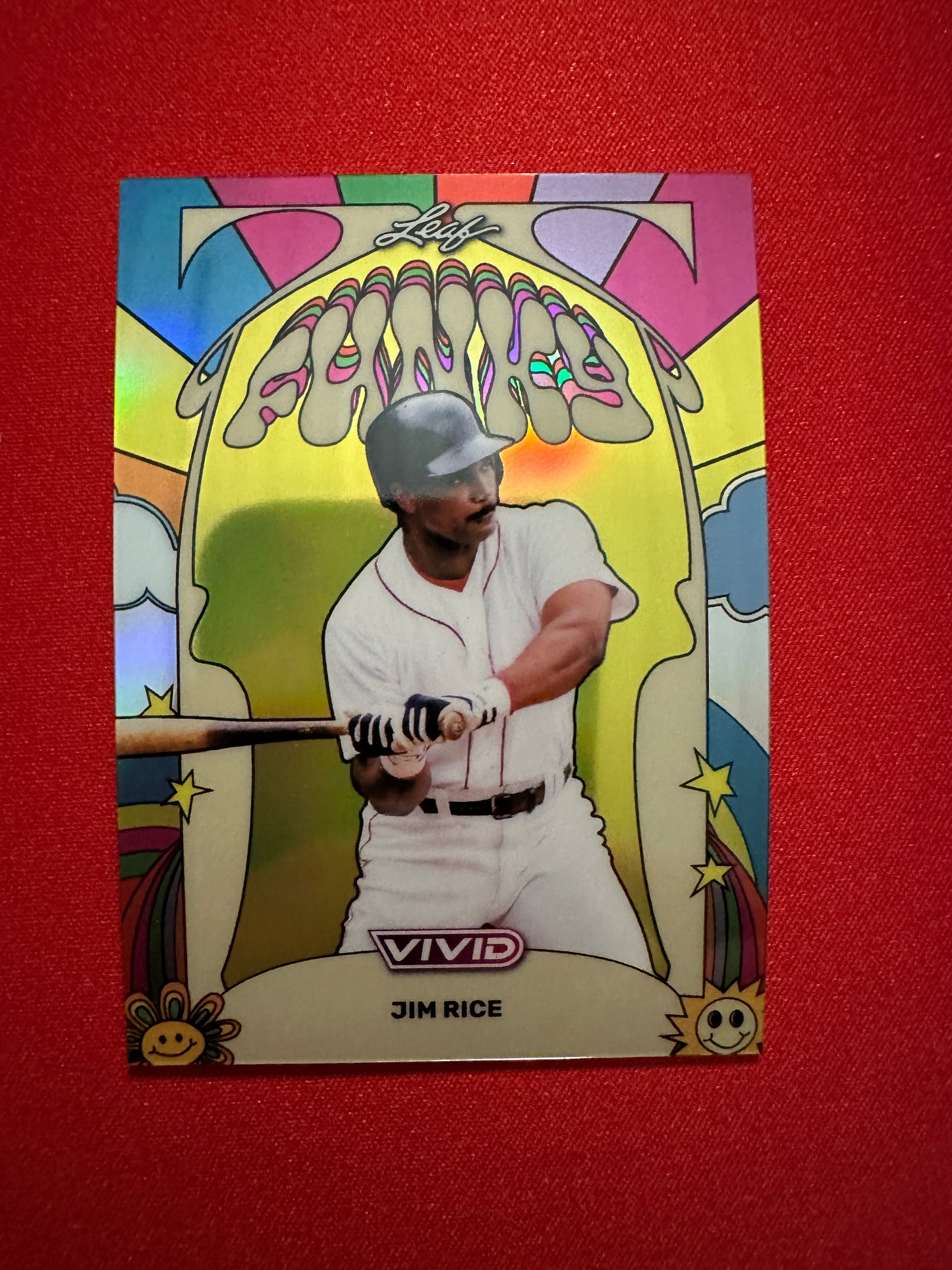 Jim Rice 2026 Leaf Vivid Baseball Funky Yellow One-of-One