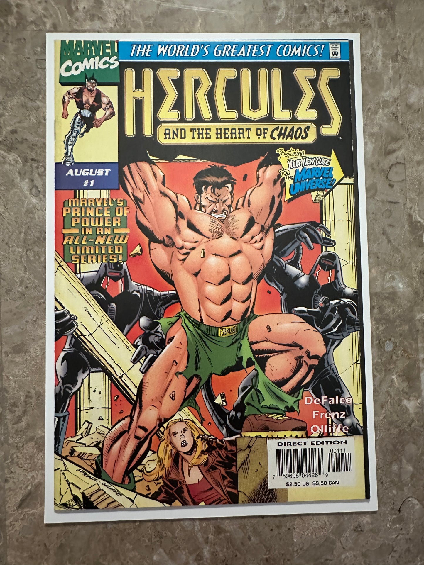 Hercules Heart and Chaos #1-3 High Grade Full Set (Marvel 1997)
