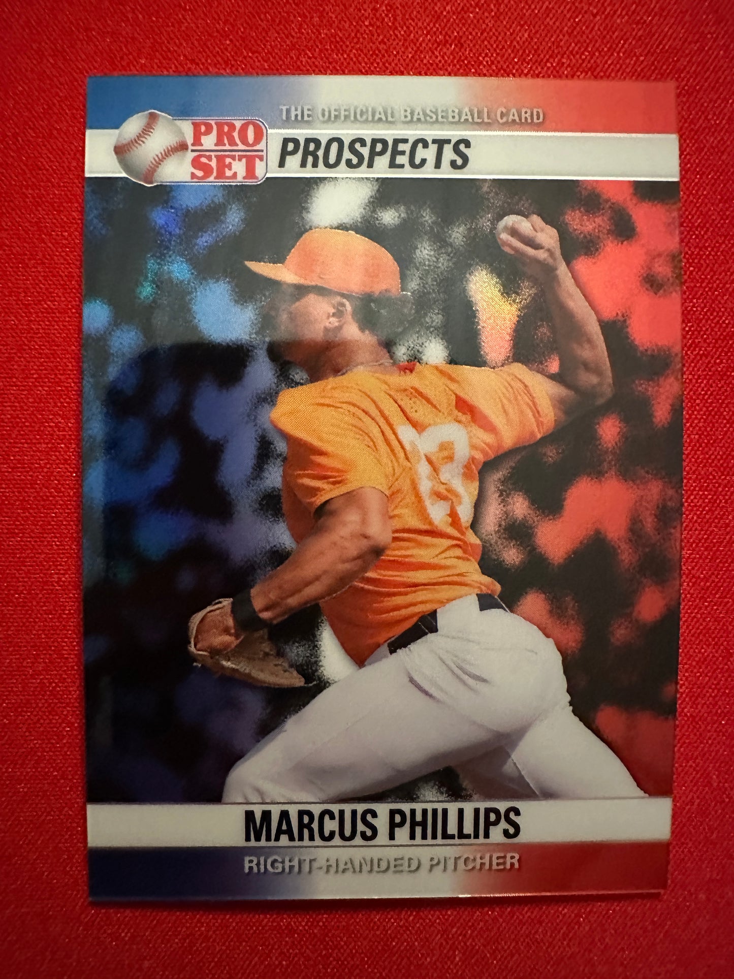 2026 Pro Set Marcus Phillips 1990 Mini Purple Auto 1/1 & Gold 1/1 Parallel Lot
