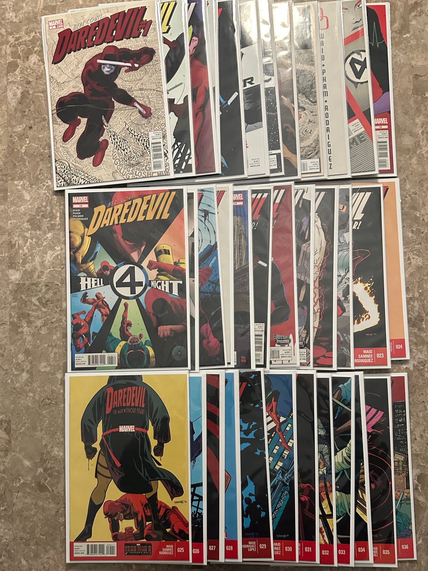 Daredevil #1-7,9-36 Near Full Run of 36 High Grade (2011 Marvel Comics)