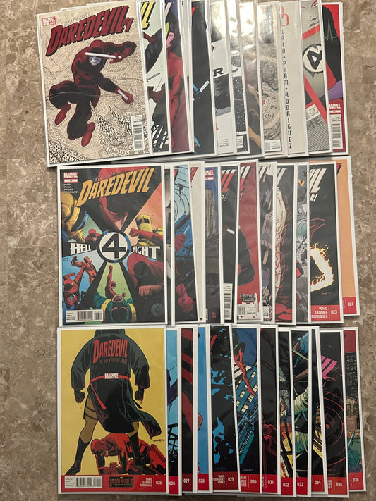 Daredevil #1-7,9-36 Near Full Run of 36 High Grade (2011 Marvel Comics)