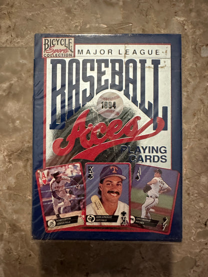 1994 Baseball Aces Playing Cards (Bicycle) - Factory Sealed