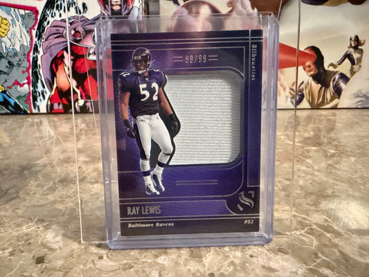 Ray Lewis 2025 Panini Silhouette Football Silhouettes Jumbo Patch /99