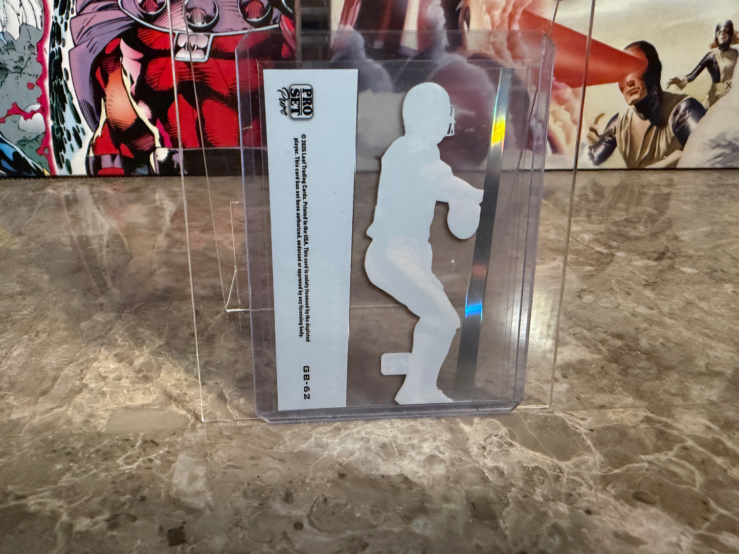 Terry Bradshaw 2026 Leaf Pro Set Metal Football Pure Greatness Acetate Clear /5