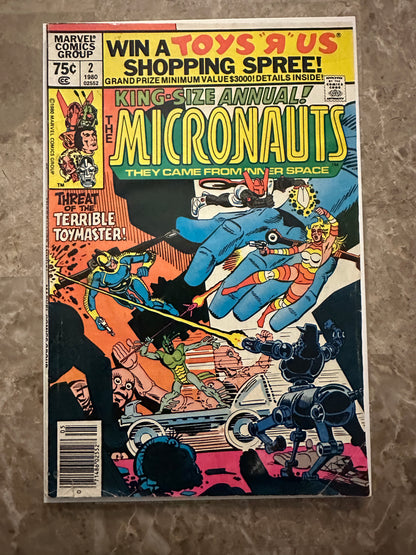 Micronauts Annual #1 VF 8.0 + Bonus #2 (1979 Marvel)