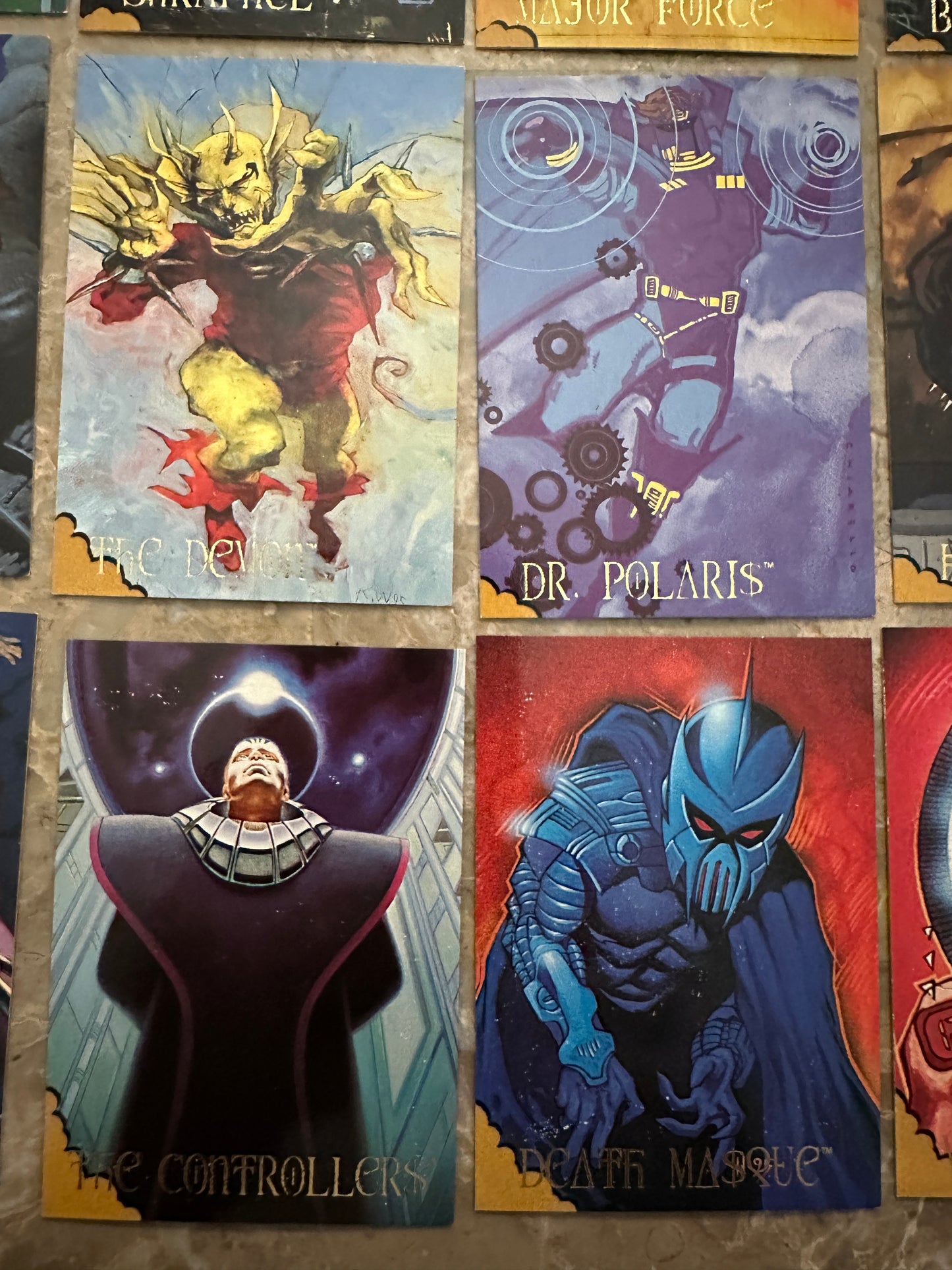 1995 Skybox DC Villains Dark Judgment Lot of 22 Unique