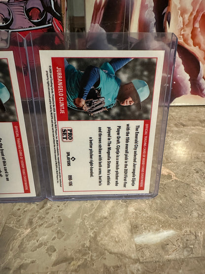 2026 Pro Set Jurrangelo Cijntje 1989 Lazer Auto 1/1 & Purple Prismatic 7/7 Lot