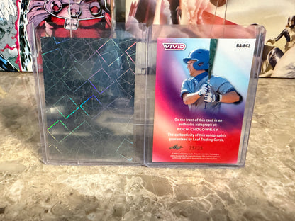 Roch Cholowsky 2026 Leaf Vivid Teal Lazer AUTO + 1/1 Pre-Prod Proof #1 Pick