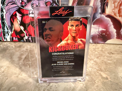Michel Qissi Van Damme 2026 Leaf Metal Ring Kings Kickboxer Dual Auto Case Hit