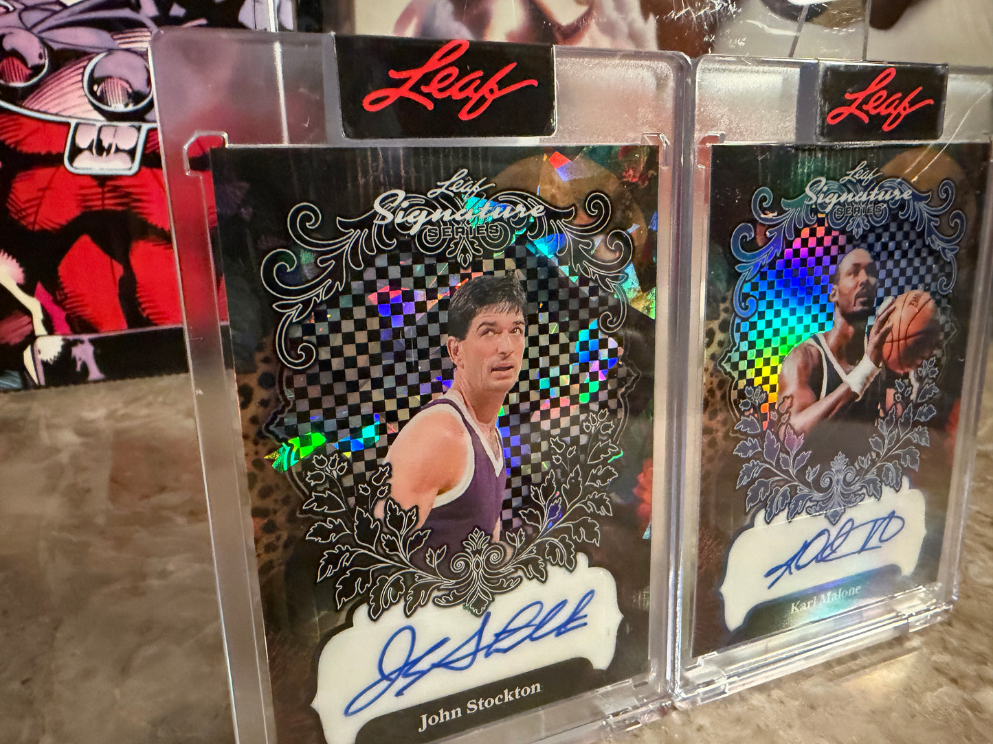 Karl Malone John Stockton 2026 Leaf Signature Series Sports Base Auto 1/1 Lot