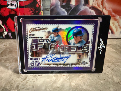 Rick Dempsey 2026 Leaf City of Champions Heart of the City Auto Purple /2
