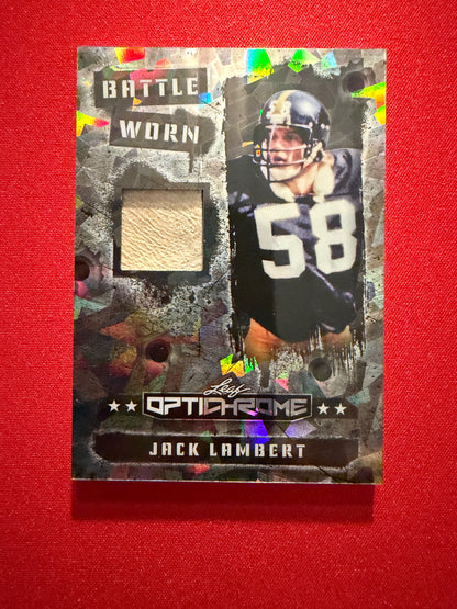 2026 Leaf Optichrome Football Battle Worn Jack Lambert Game-Used /10