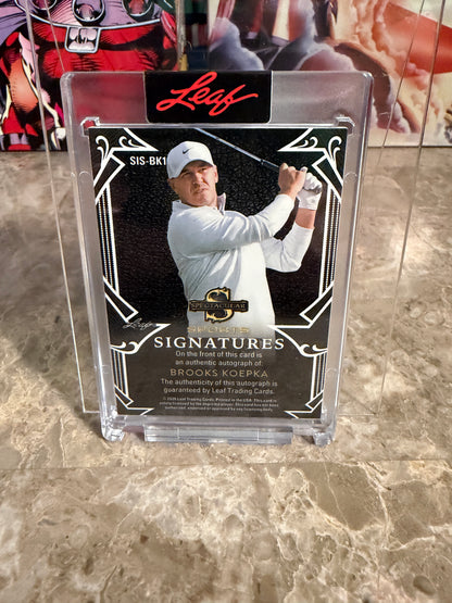 2026 Leaf Spectacular Football Sports Signatures Brooks Koepka Auto /3