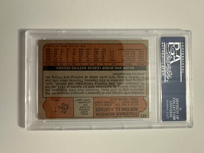 Thurman Munson #441 PSA Graded EX 5 (1972 Topps)