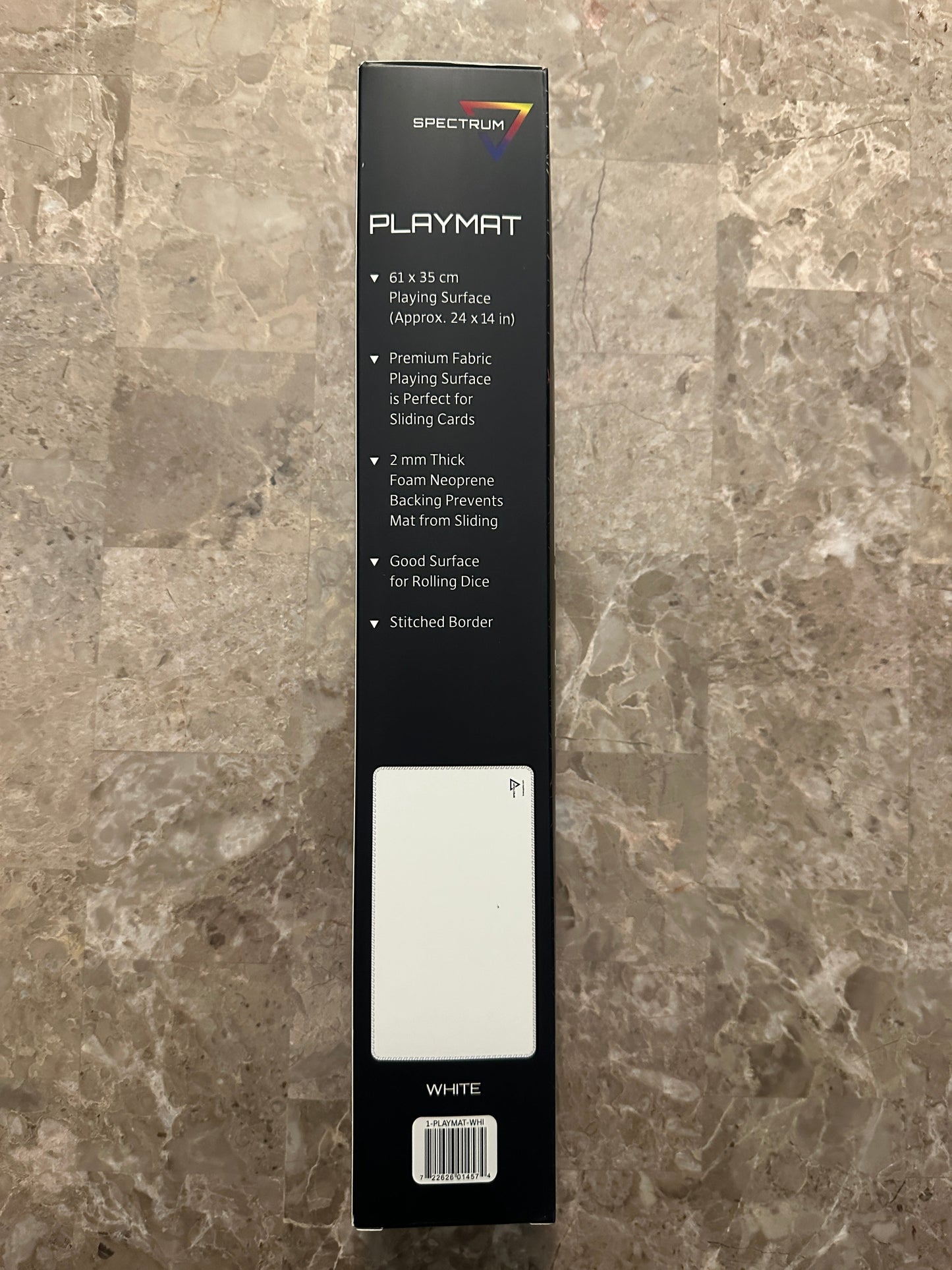 BCW Playmat with Stitched Edging - White