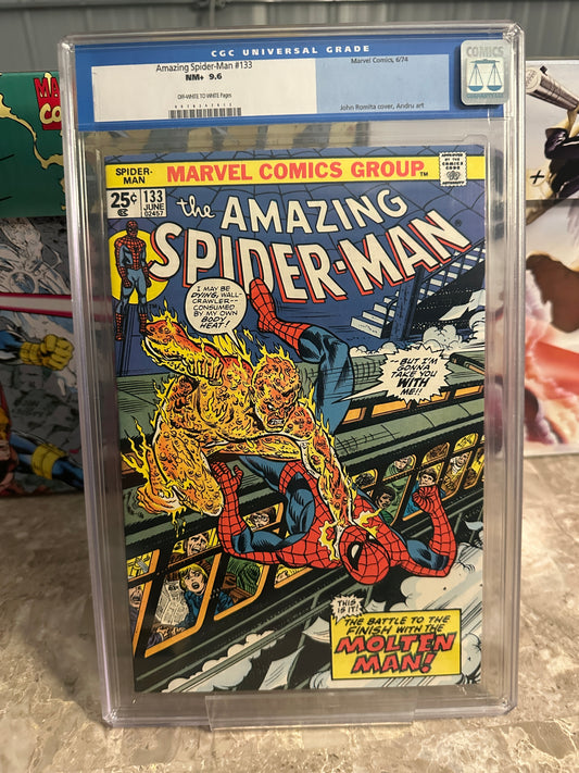 Amazing Spider-Man #133 CGC 9.6 OWTW (1974 Marvel)