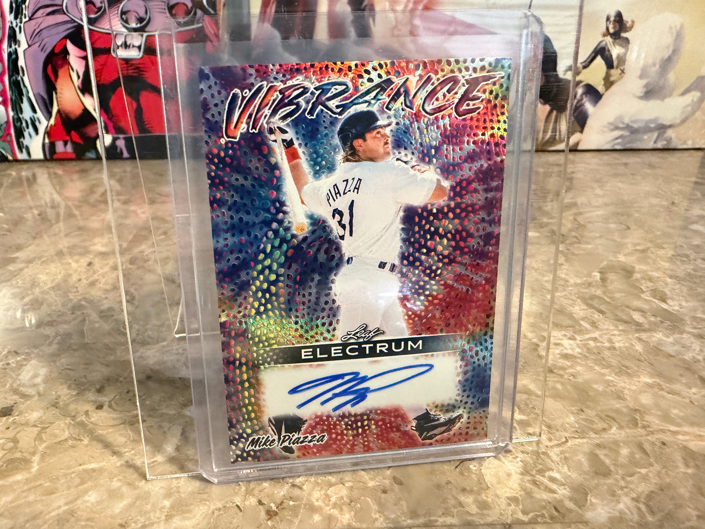 Mike Piazza 2026 Leaf Electrum Baseball Vibrance Auto Tie-Dye 1/1