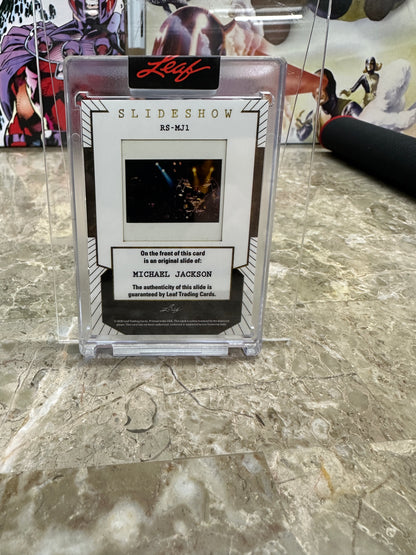 2026 Leaf Slideshow Michael Jackson Encased Rock Slides White Glove MJ