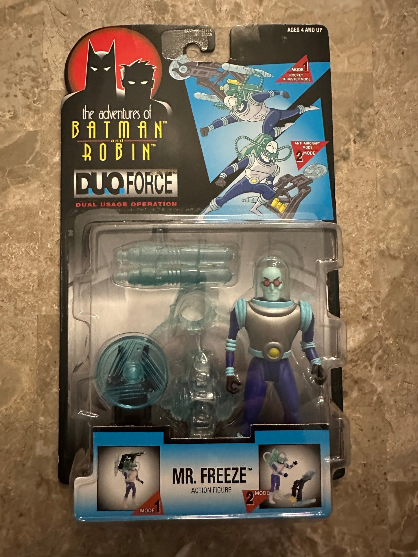 The Adventures of Batman & Robin Duo Force Mr. Freeze (Kenner) - New Sealed
