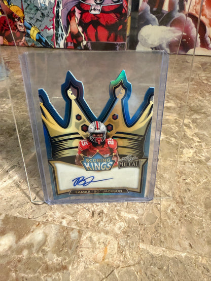 2026 Leaf Metal Football Lamar "Bo" Jackson Scoring Kings Auto /8