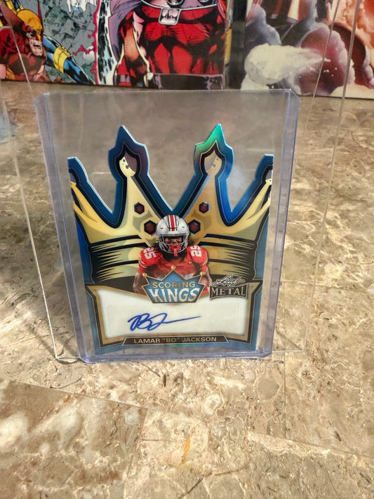 2026 Leaf Metal Football Lamar "Bo" Jackson Scoring Kings Auto /8