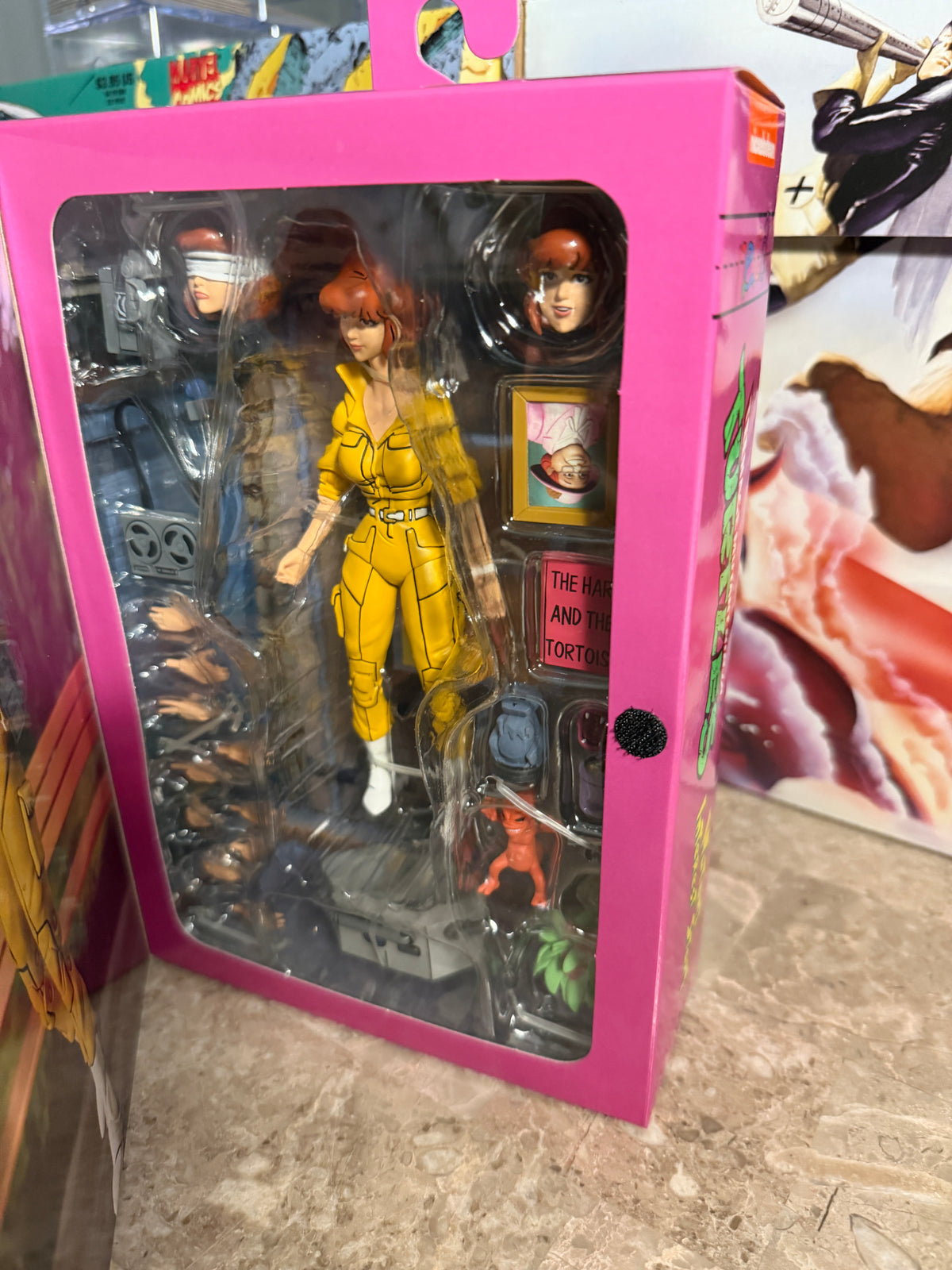 NECA TMNT Cartoon Series Mutant Interest Story April O'Neil Action Figure Set