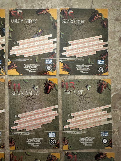 1995 Skybox DC Villains Dark Judgment Lot of 22 Unique