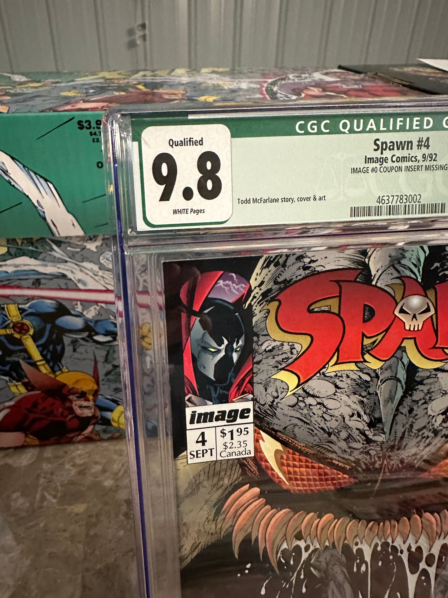 Spawn #4 CGC 9.8 Qualified (Marvel 1992) - Brand New Case